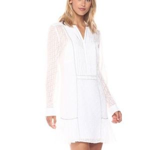 BCBGMAXAZRIA ROSALINE A LINE SILK DRESS SIZE MED